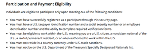 Screenshot of Participation Eligibility: HackerOne